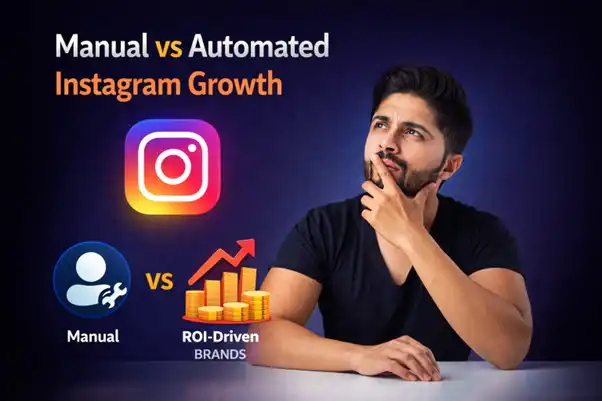 Manual vs automated Instagram growth strategies for ROI-driven brands.